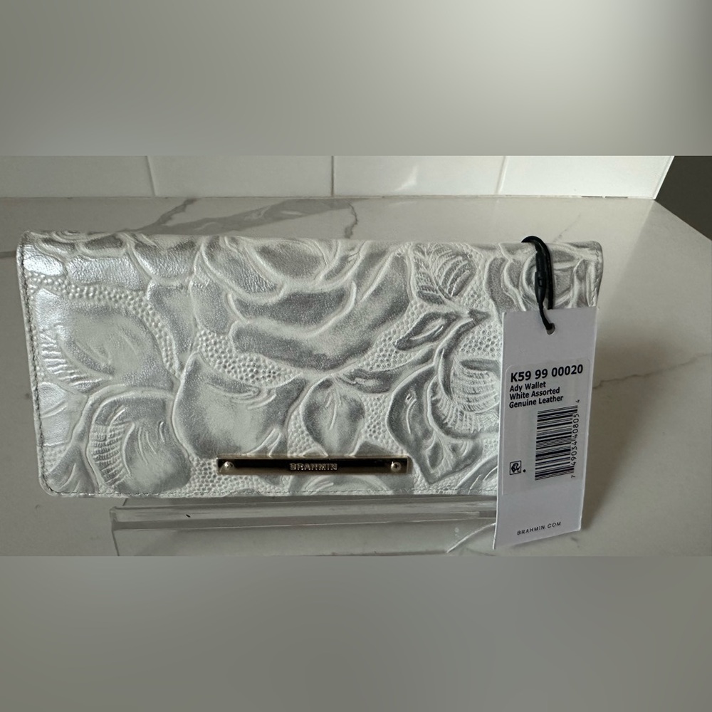 Brahmin Ady  White assorted  - white Lyon.  genuine leather HTF